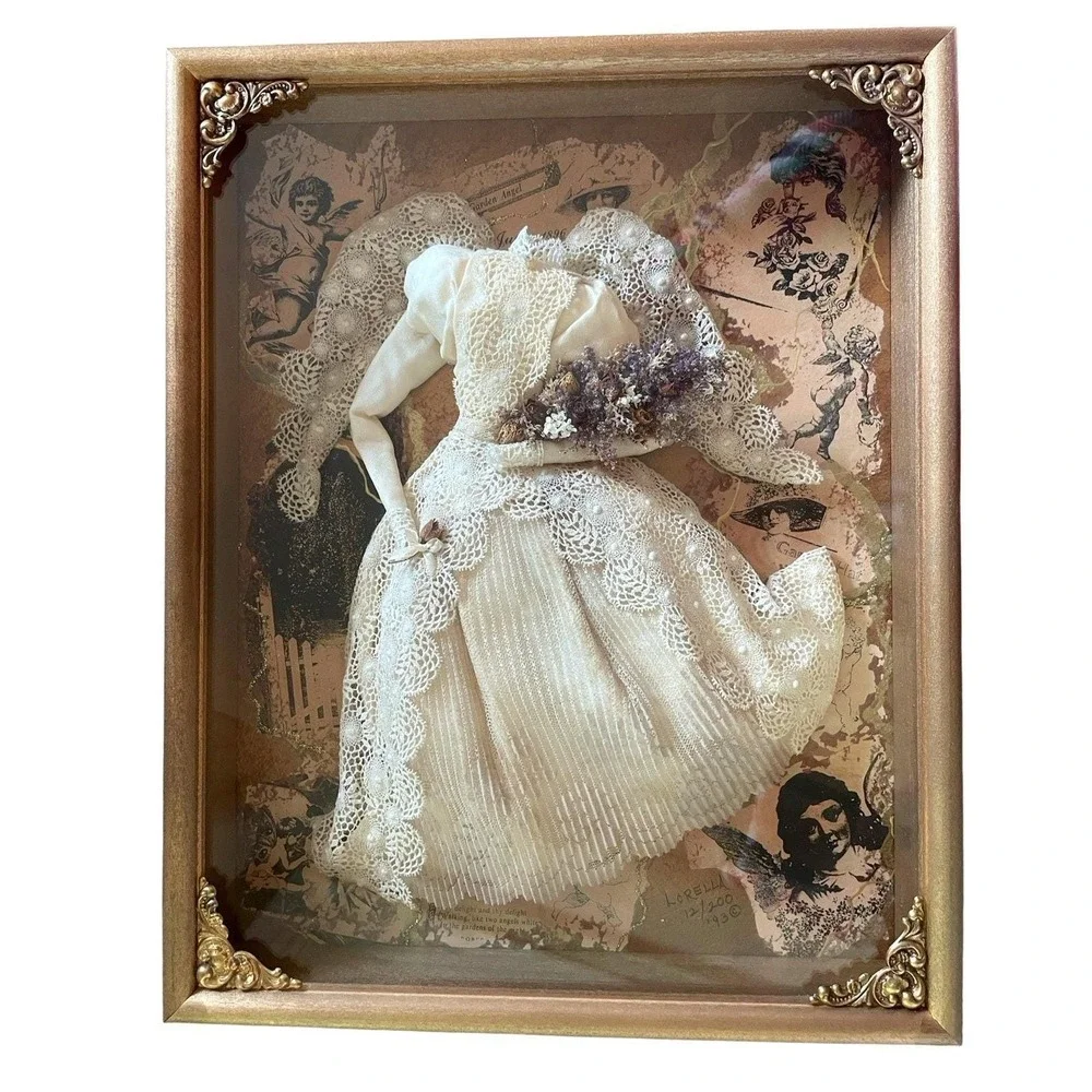 Lorella Collections‎ Garden Angel Shadow Box Victorian Styled Framed Number 12
